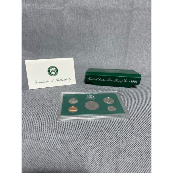 US Mint 1996 United States Mint Proof Set 5 Coins COA